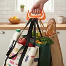 Kit 6 Alças Suporte Carregadores Sacola Bolsa Resistente Anatomico