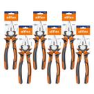 Kit 6 Alicates Universal 8 Pol allflex Aço Carbono Niquelado