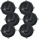 Kit 6 Alto Falantes Bomber 5 Pol 50w 4 Ohms Porta Carro Som