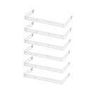 KIT - 6 aparador aramado em u 30x73cm Branco - Sa Gondolas