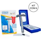 Kit 6 Aparelho De Bardear Articulado Aço Inoxidável NYBC Kit 6 Aparelho De Bardear Articulado Aço Inoxidável NYBC