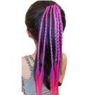 Kit 6 Apliques Coloridos para Cabelo - Práticos