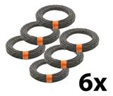 Kit 6 Arame Trançado Recozido Duplo 1,24mm