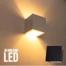Kit 6 Arandela 2 Fachos Slim Preta + LED G9 5w 3000K Luminária Externa ou Interna St397 Kit 6 Arandela 2 Fachos Slim Preta + LED G9 5w 3000K Luminária Externa ou Interna St397