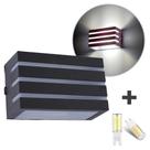 Kit 6 Arandela Frizzy Policarbonato Marrom + Led G9