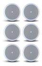 Kit 6 Arandelas 6co2r Som Ambiente Jbl 6 Pol
