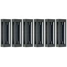 Kit 6 Arandelas Pretas Prime 13x8x40cm 2 Lâmpadas E27 Dital Luminárias Externas Internas Kit 6 Arandelas Pretas Prime 13x8x40cm 2 Lâmpadas E27 Dital Luminárias Externas Internas