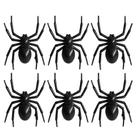 Kit 6 Aranhas Decorativos Enfeite Halloween dia das Bruxas