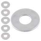 Kit 6 Arruela Lisa 3/8" De Aço 9,5mm Moveis Parede Madeira Metal Mecanica Reduz Atrito