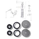KIT 6 Arruelas Reparo Coxim Amortecedor Dianteiro Fiat 147