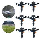 Kit 6 Aspersor de Impacto 360º - Irrigação Potente até 30m 1/2 Horta, Pasto e Jardim