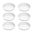 Kit 6 Assadeiras Branca Redonda Marinex Opaline 3Litros.