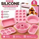 Kit 6 Assadeiras de Silicone para Receitas Doces e Salgadas