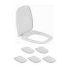 Kit 6 Assento Sanitario Like Branco Incepa - Celite