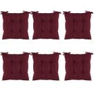 Kit 6 Assentos Futton Almofada 4 Furos De Cadeira Poltrona Futon 40x40-liso