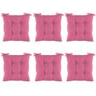 Kit 6 Assentos Futton Almofada 4 Furos De Cadeira Poltrona Futon 40x40-liso