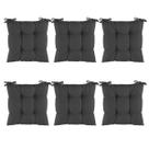 Kit 6 Assentos Futton Almofada 4 Furos De Cadeira Poltrona Futon 40x40-liso