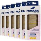Kit 6 Atadura Elástica Alta Compressão 10cm x 1,30m Cor Bege Famara