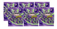 kit 6 Bala Azedinha Mastigável Sabor Uva Cory Pacote 500g