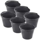 Kit 6 Balde Reforçado 12 Litros Com Alça De Plástico Profissional Kit 6 Balde Reforçado 12 Litros Com Alça De Plástico Profissional