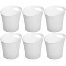 Kit 6 Baldes de Gelo 4,5L Plástico Transparente 23,5cm com Alça Bebidas Champanhes Espumantes Kit 6 Baldes de Gelo 4,5L Plástico Transparente 23,5cm com Alça Bebidas Champanhes Espumantes