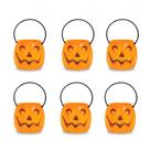 Kit 6 Baleiro Abobora De Plastico Halloween Decoração Dia Das Bruxas Festa