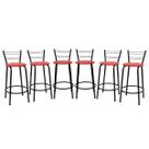 Kit 6 Banco Para Balcão Ilha Bistrô Banqueta Flórida Preta 60cm Bar Cozinha Gourmet Área de Lazer Piscina Kit 6 Banco Para Balcão Ilha Bistrô Banqueta Flórida Preta 60cm Bar Cozinha Gourmet Área de Lazer Piscina