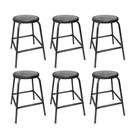 Kit 6 Bancos Banqueta Bar 55cm Empilhavel Para Lanchonete Mesa Cozinha Preta Kit 6 Bancos Banqueta Bar 55cm Empilhavel Para Lanchonete Mesa Cozinha Preta