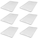 Kit 6 Bandeja Plástica Buffet Fast Food Restaurante Self Service 48x33cm - New Plastic