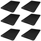 Kit 6 Bandeja Plástica Buffet Fast Food Restaurante Self Service 48x33cm - New Plastic
