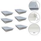Kit 6 Bandeja Plástica Retangular 7 Lts Multiuso Organização