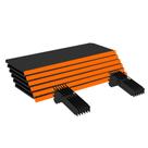 Kit 6 Bandejas Gondola FIT 40 Preto 6X 30x90 Pe Laranja