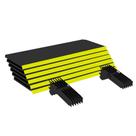 Kit 6 Bandejas Gondola Ponta FIT 40 Preto 6X 30x78 Pe Amarelo