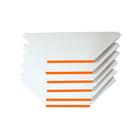 Kit 6 Bandejas Para Gondola Canto SP 30 Branco Pe Laranja