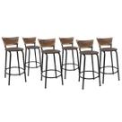 Kit 6 Banquetas Para Balcão 60cm Preta Junco Cappuccino Balcão Bistrô Bar Cozinha Americana Área de Lazer Churrasqueira Kit 6 Banquetas Para Balcão 60cm Preta Junco Cappuccino Balcão Bistrô Bar Cozinha Americana Área de Lazer Churrasqueira