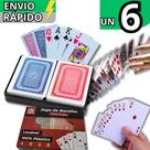 Kit 6 Baralho 54 Cartas Cada Resistente Plastificado Jogos Poker Truco Impermeável Alta Qualidade