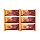 Kit 6 barra 15g proteina cappuccino caramelo salgado 50g 3corações