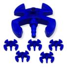 Kit 6 Base Esqui Azul c/ Adaptador Rosca 1/2" p/ Mangueiras