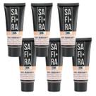 Kit 6 Bases Líquida Matte Nº 05 Alta Cobertura 30ml Safira