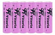 kit 6 bateria 18650 8800mah 3.7v lanterna tática - Enviamos no mesmo dia