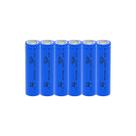 Kit 6 Bateria18650 Li-ion 8800mh 3.7v Lanterna Tática Led Rosa/Azul/Dourad/Verde Sem Pino