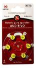 Kit 6 Baterias 10 A10 Ar 10 Pr70 Pr230 Aparelho Auditivo MO-10 - MOX