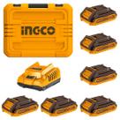 Kit 6 Baterias Íon-lítio 2.0ah Com Carregador 20v P20S Ingco