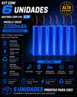 Kit 6 Baterias Recarregáveis 18650 Super 3.7V 2200mAh Com Fio