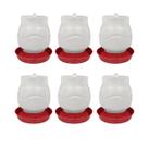Kit 6 Bebedouro Automático Rosca 2 Litros Galinha e Aves