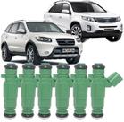 Kit 6 Bico Injetor Santa Fé Sorento 3.5 V6 Azera 3.0 V6 - 35310-3c400