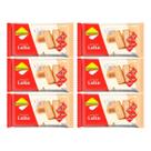 Kit 6 biscoito diet zero de leite rico em fibras 115g lowçucar