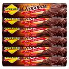 kit 6 Biscoito Recheado Zero Açúcar Sabor Chocolate 120g - Lowçucar