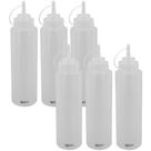 Kit 6 Bisnaga 1000ml Tubos para Maionese Lanchonete Restaurantes Food Trucks