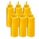 Kit 6 Bisnagas Grande Flexível 1 Litro Molhos Katchup Mostarda Maionese Profissional Multiuso Kit 6 Bisnagas Grande Flexível 1 Litro Molhos Katchup Mostarda Maionese Profissional Multiuso